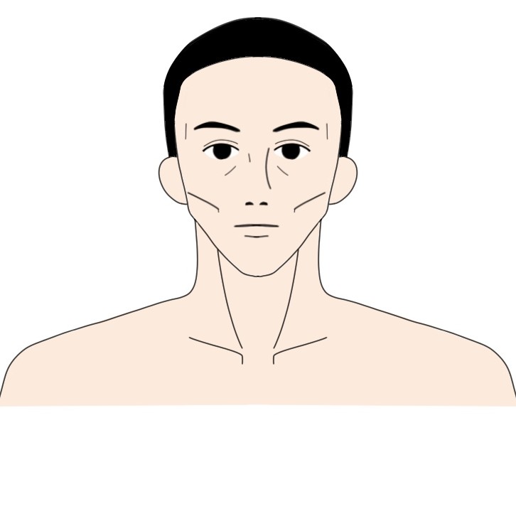 身長170cm体重65kg程度の男性が19kg痩せた顔の見た目の変化アフター