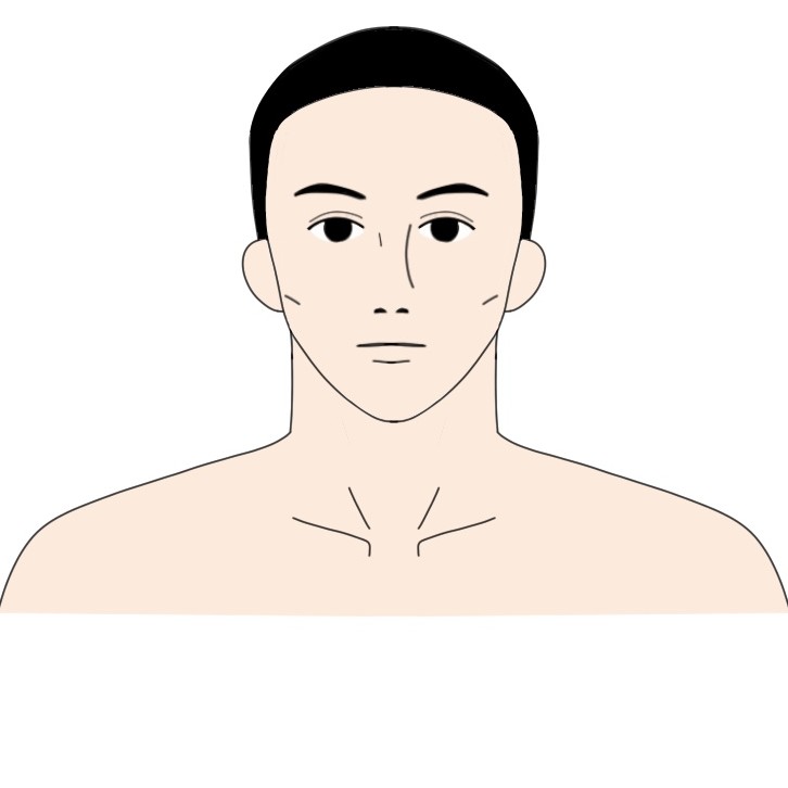 身長160cm体重65kg程度の男性が23kg痩せた顔の見た目の変化アフター