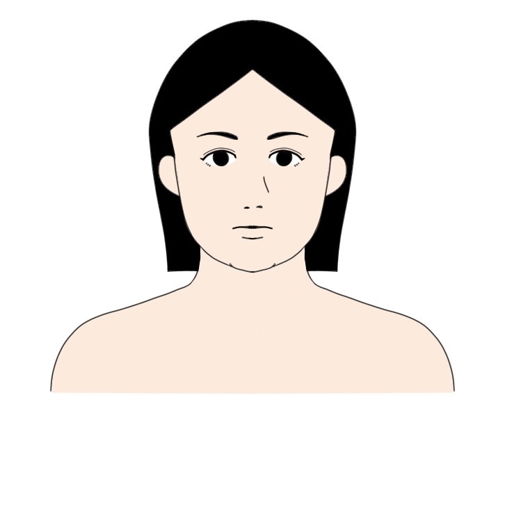 身長150cm体重60kg程度の女性が23kg痩せた顔の見た目の変化ビフォー