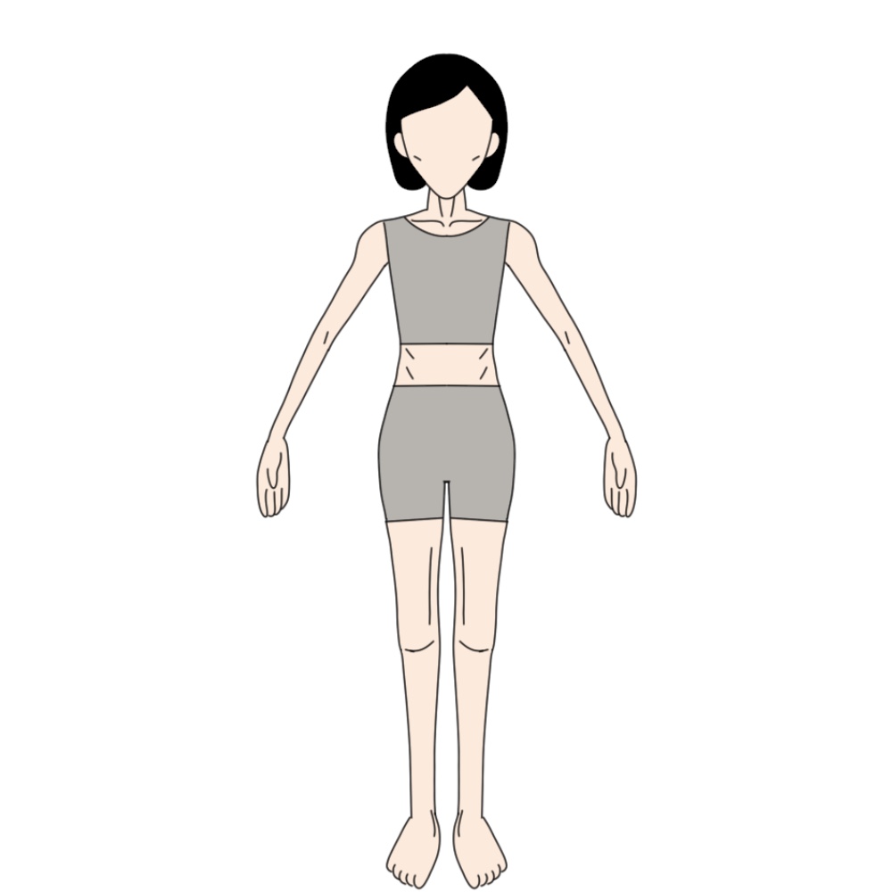 身長170cm体重65kg程度の女性が19kg痩せた体の見た目の変化アフター