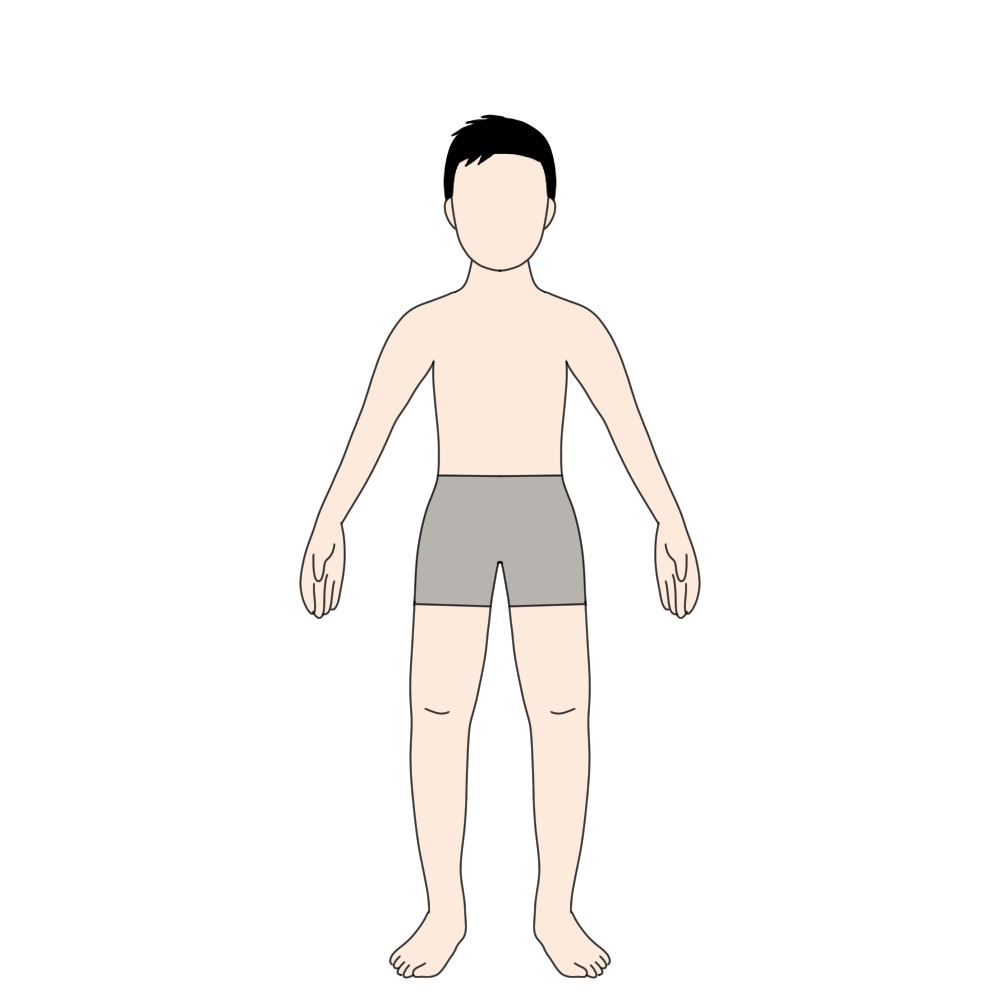 身長170cm体重65kg程度の男性が1kg痩せた体の見た目の変化アフター